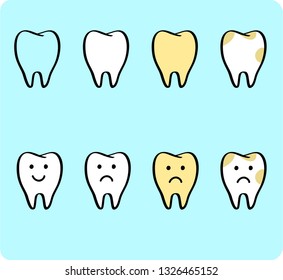 Vector teeth set