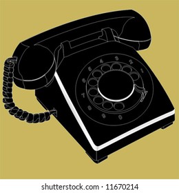 vector telephone design 3