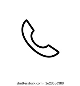 Vector, telephone icon. Line design template