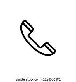 Vector, telephone icon. Line design template