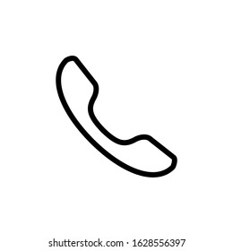 Vector, telephone icon. Line design template