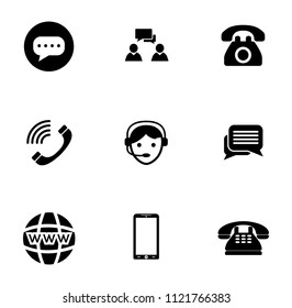 teléfonos vectoriales, teléfonos inteligentes e iconos móviles. símbolos de señalización de tecnología informática y comunicación