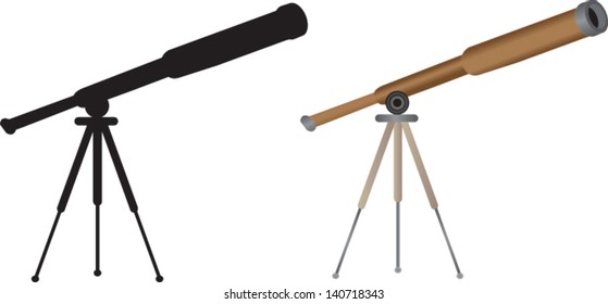 Vector Telescope Silhouette
