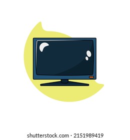 vector of television cartoon flat