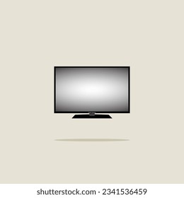 Diseño plano de televisión vectorial, animación, maqueta simple y atractiva
