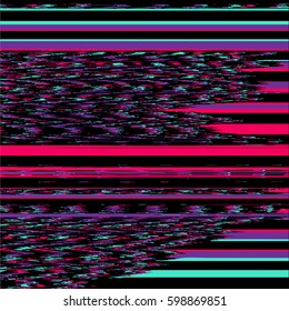 vector television noise abstract stripes glitch modern decoration background