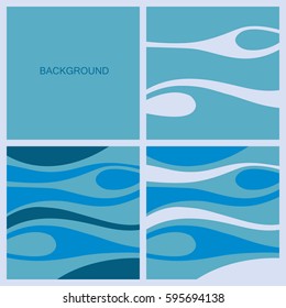 Vector template abstract background with curves lines. For brochure, booklet and websites design.