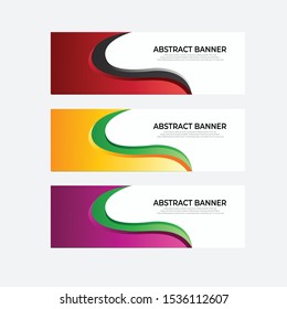 vector template abstract banner for publication, promotion and print