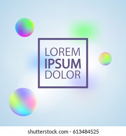 Vector template with abstract colorful background. Greeting card ou can use it for your design, brochure, flyer, poster