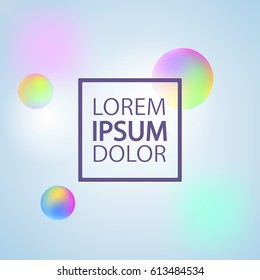 Vector template with abstract colorful background. Greeting card ou can use it for your design, brochure, flyer, poster