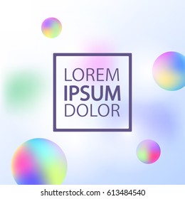 Vector template with abstract colorful background. Greeting card ou can use it for your design, brochure, flyer, poster