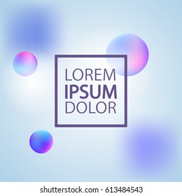 Vector template with abstract colorful background. Greeting card ou can use it for your design, brochure, flyer, poster