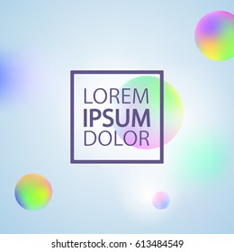 Vector template with abstract colorful background. Greeting card ou can use it for your design, brochure, flyer, poster