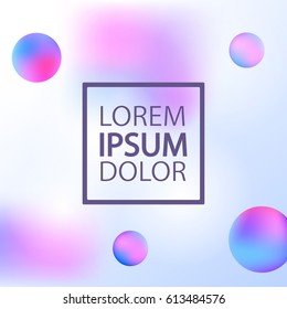 Vector template with abstract colorful background. Greeting card ou can use it for your design, brochure, flyer, poster