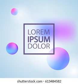 Vector template with abstract colorful background. Greeting card ou can use it for your design, brochure, flyer, poster