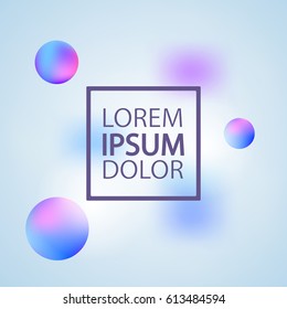 Vector template with abstract colorful background. Greeting card ou can use it for your design, brochure, flyer, poster