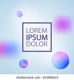 Vector template with abstract colorful background. Greeting card ou can use it for your design, brochure, flyer, poster