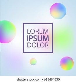 Vector template with abstract colorful background. Greeting card ou can use it for your design, brochure, flyer, poster