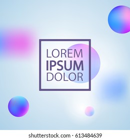 Vector template with abstract colorful background. Greeting card ou can use it for your design, brochure, flyer, poster