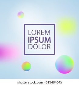 Vector template with abstract colorful background. Greeting card ou can use it for your design, brochure, flyer, poster