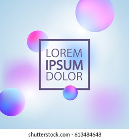 Vector template with abstract colorful background. Greeting card ou can use it for your design, brochure, flyer, poster