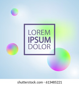 Vector template with abstract colorful background. Greeting card ou can use it for your design, brochure, flyer, poster