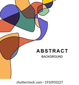 
plantilla vectorial con diseño de línea de espontaneidad abstracta con texto para fondo de saludo, tarjeta de saludo, diseño web