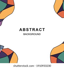 
plantilla vectorial con diseño de línea de espontaneidad abstracta con texto para fondo de saludo, tarjeta de saludo, diseño web