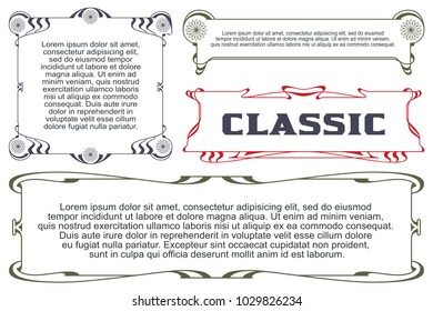 Vector template. Advertisements, flyer, web, wedding  and other invitations or greeting cards. Poppy border