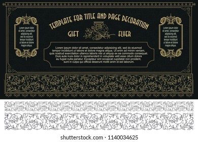Vector template advertisements, flyer, web, wedding  and other invitations or greeting cards. Happy holidays.
