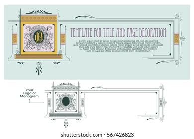 Vector template. Advertisements, flyer, web, wedding  and other invitations or greeting cards. 