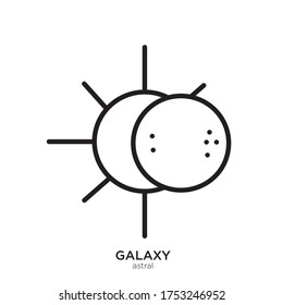Vector template for astral icon