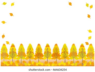 Vector template of Autumn leaves (type02)