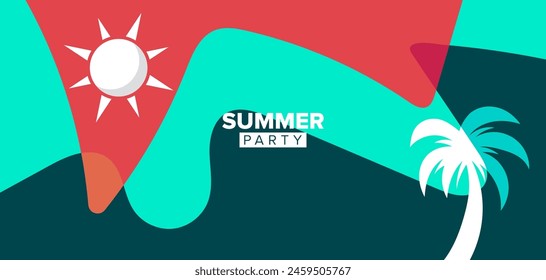 vector template background of summer illustration collection