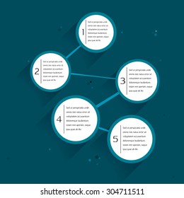 Vector template, background for web design or presentation and infographic.