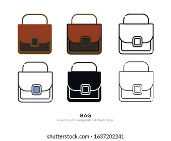 Vector template for bags design with luxury seamless pattern!