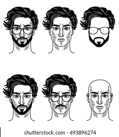 Vector template for barbershop