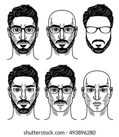 Vector template for barbershop