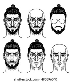 Vector template for barbershop