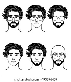 Vector template for barbershop