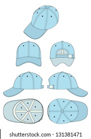 Vector Template Baseball Corporate Cap