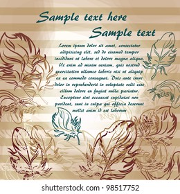 vector template for beautiful invitation/greeting/congratulation card