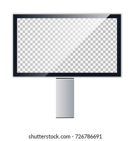 Vector template of a billboard. Outdoor advertising. Light box.Mock up for advertising and presentations.
