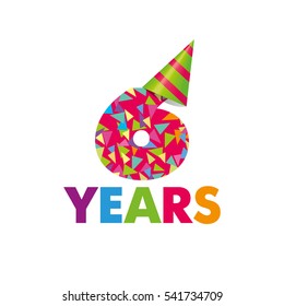 Vector template Birthday Anniversary Cap for a birthday color