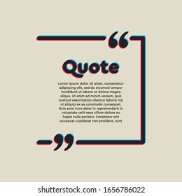 Vector template blank square lines bubble. Speech box with bracket. Empty frame for messages. Business card template information text message. Quote text form. Background for motivation inspiration.