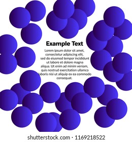  Vector template blue circles 3d for booklets, brochures, advertisements.
Smooth bright with text.
Printing on a notebook, a book, a T-shirt, a mug
