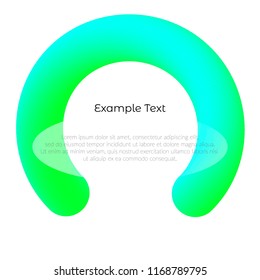 Vector template blue and green for booklets, brochures, advertisements.
Smooth bright with text. Print on a notebook, a book, a T-shirt, a mug.

