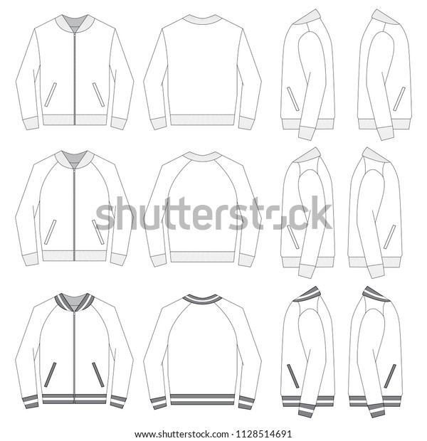 Vector template for Bomber
Jackets