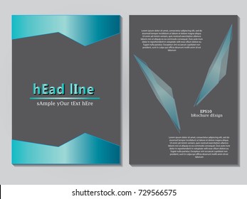 Vector template of book cover for brochure,flyer,annual report, website pattern. Square paper design.