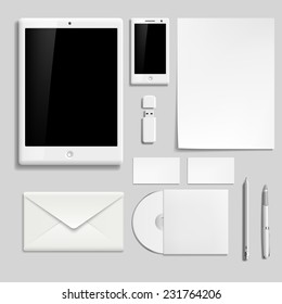 Vector template for branding identity.